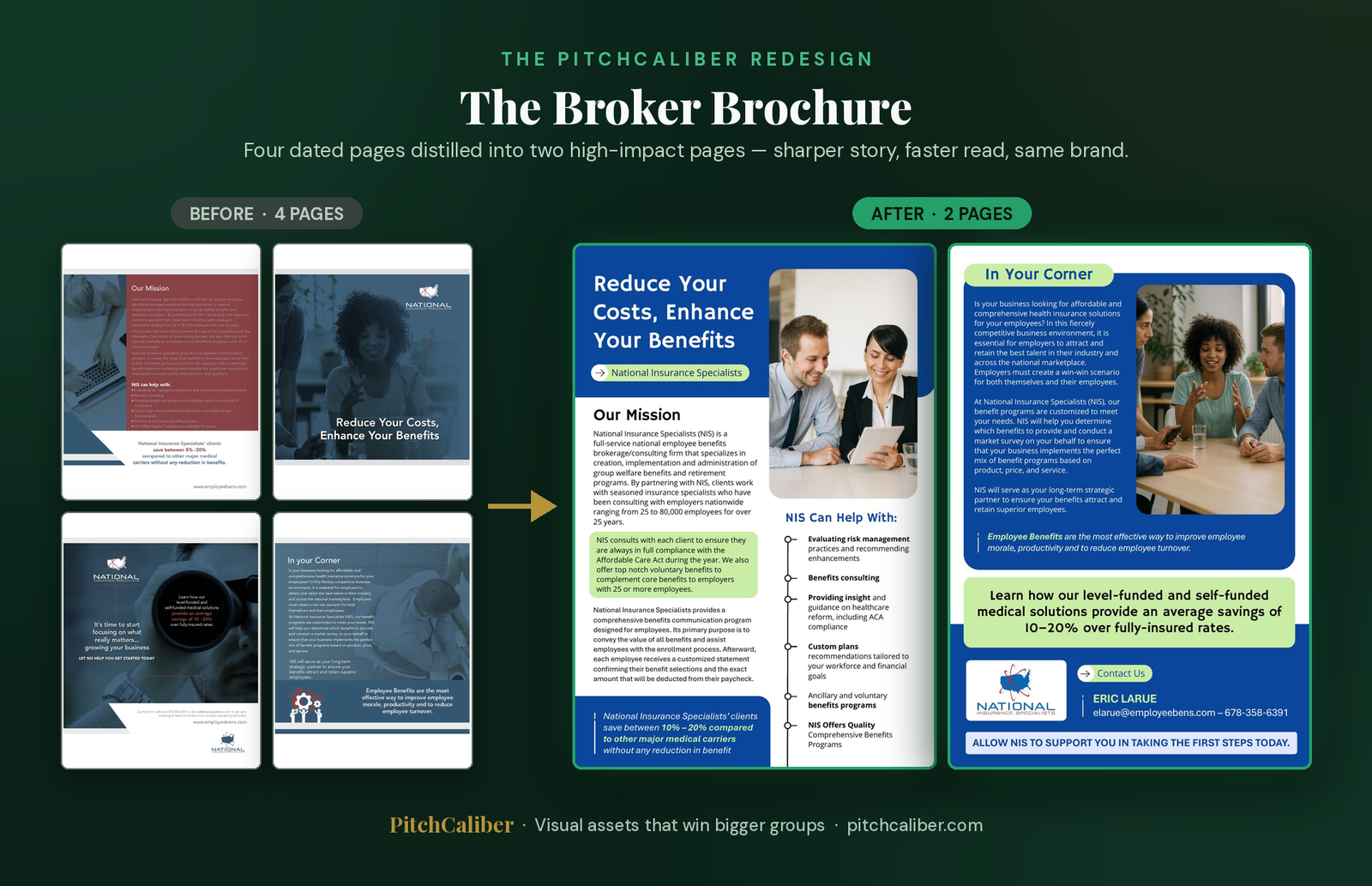 Broker brochure redesign preview