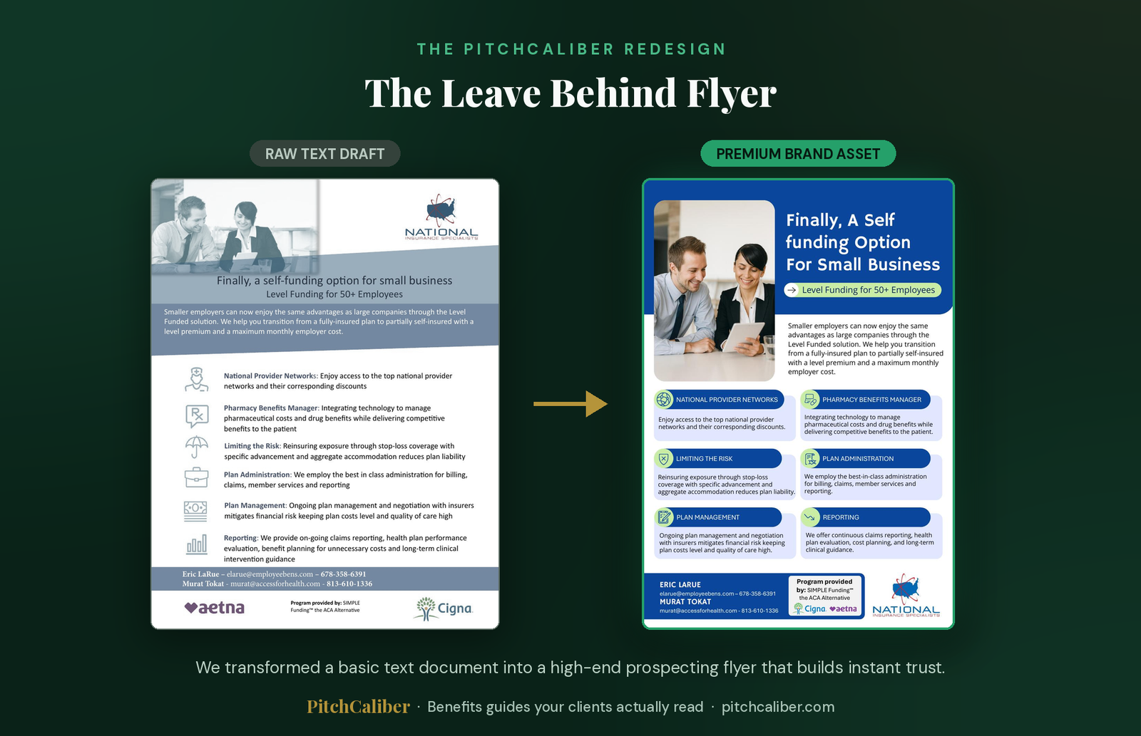 Leave behind flyer redesign preview